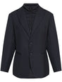 EMPORIO ARMANI Midnight Blue Wool Blend Single-Breasted Jacket