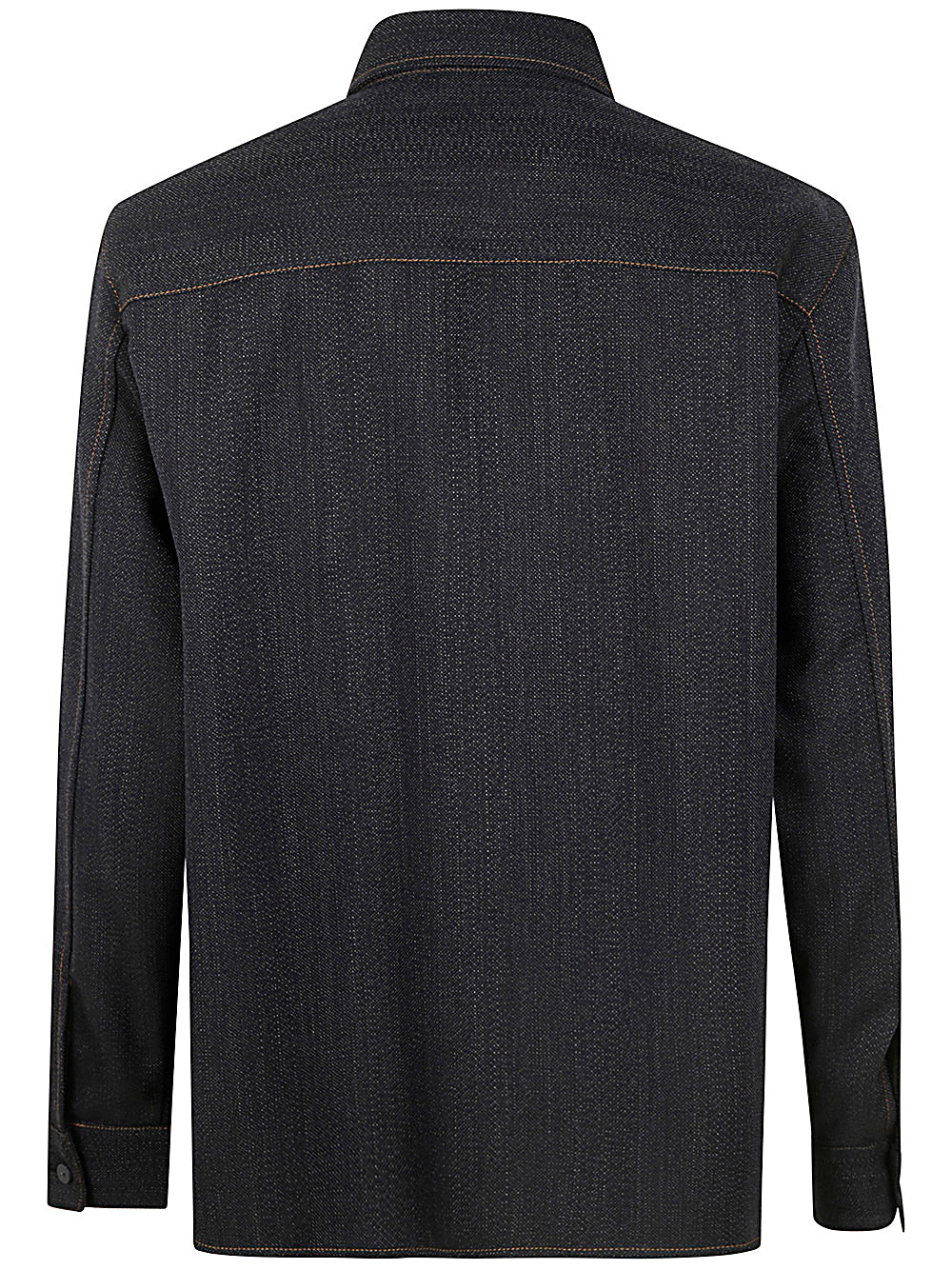 EMPORIO ARMANI Sophisticated Wool Blend Shirt for Men - FW24