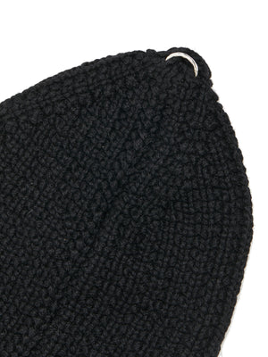 WERKSTATT:MUNCHEN Luxurious Men's Cashmere Beanie with Silver Detail