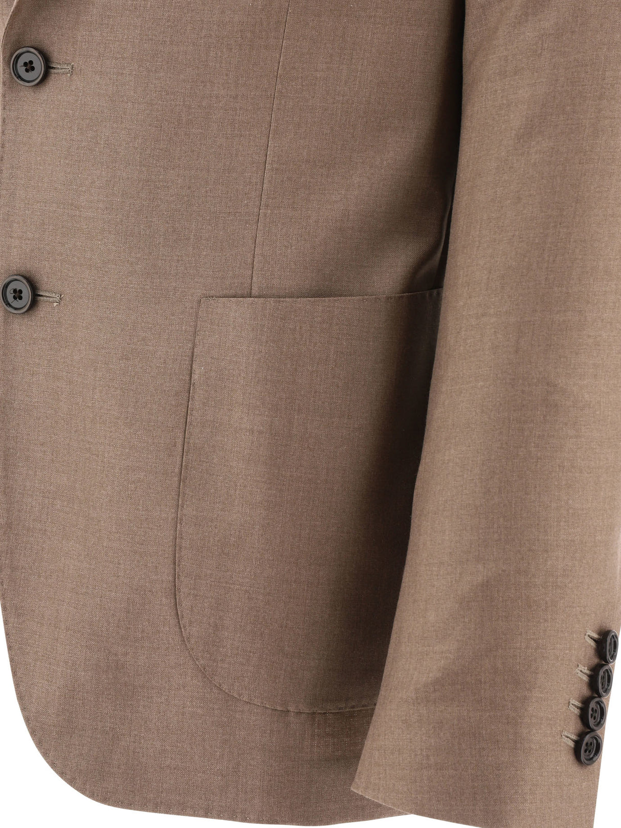 LARDINI Double-Breasted Beige Blazer for Men