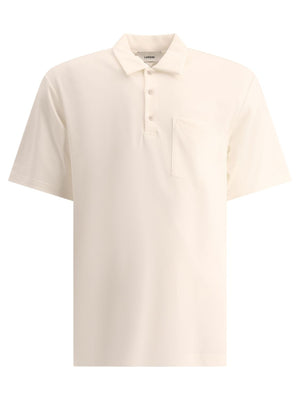 LARDINI Men's 24SS White Tunic Polo Shirt