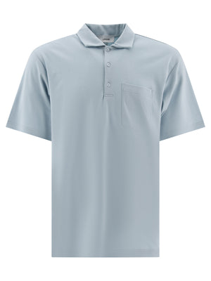 LARDINI Classic Sky-Blue Polo Shirt with Chest Pocket