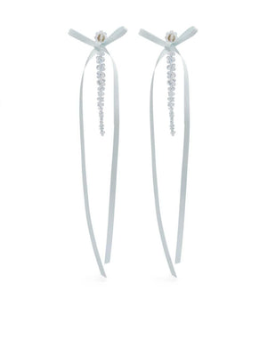 SIMONE ROCHA Mini Bow Ribbon Drip Earrings