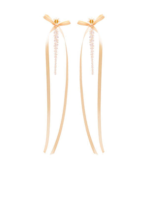 SIMONE ROCHA Mini Bow Ribbon Drip Earrings