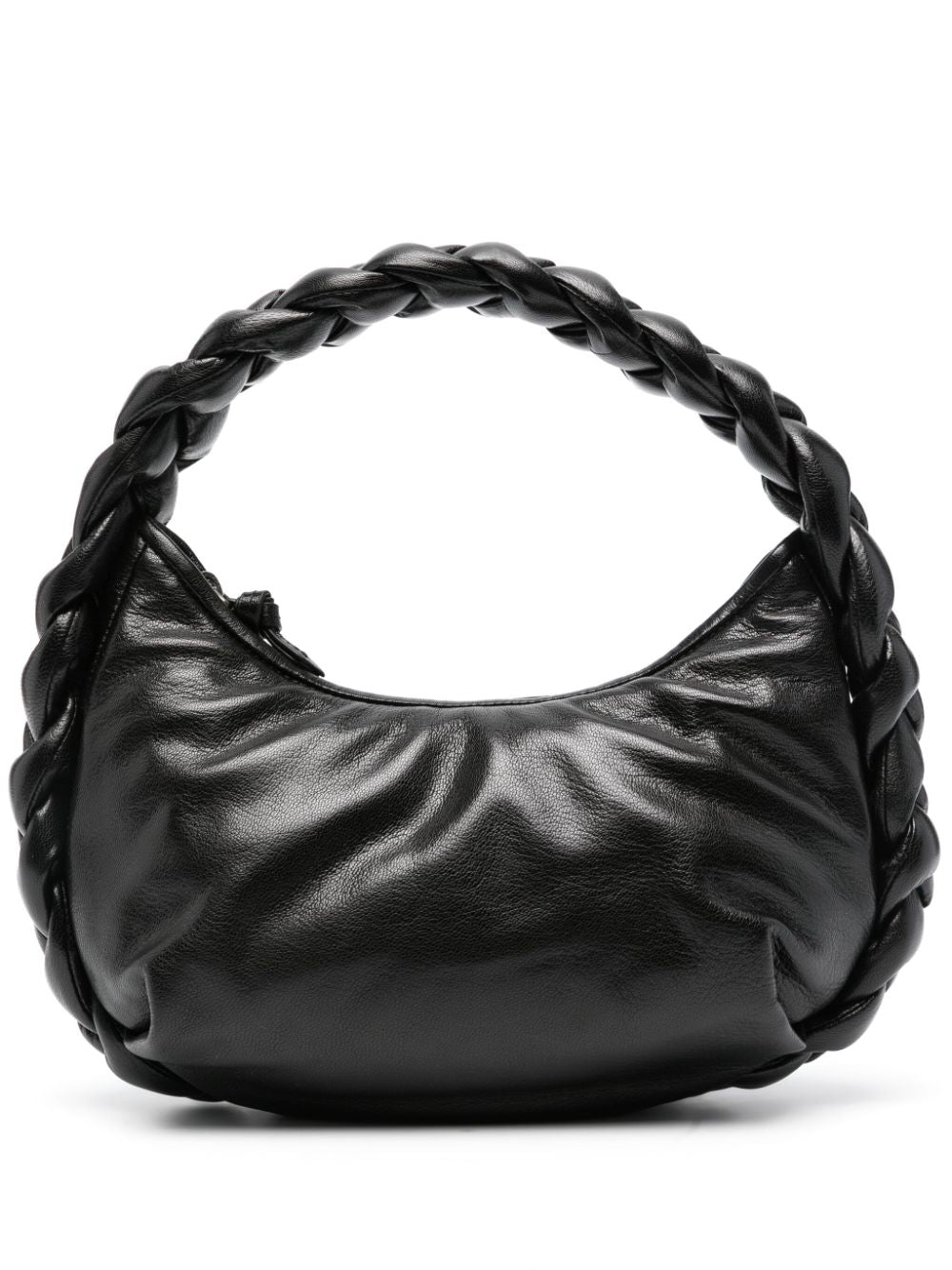 HEREU Chic Leather Handbag with Braided Detail