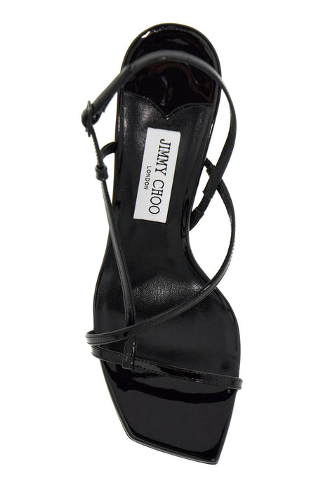 JIMMY CHOO Sculptural Sandals with Graphic Drop Heel for Women