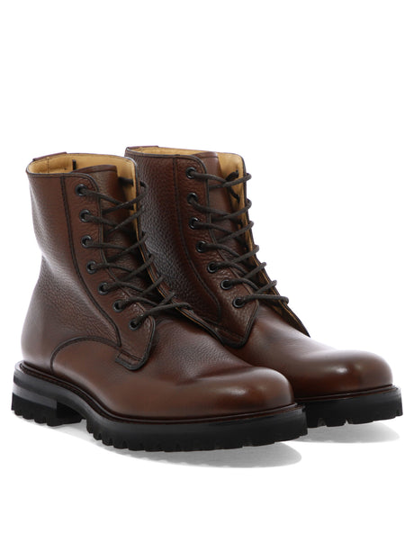 CHURCH'S Men's Brown Combat Boots for FW22