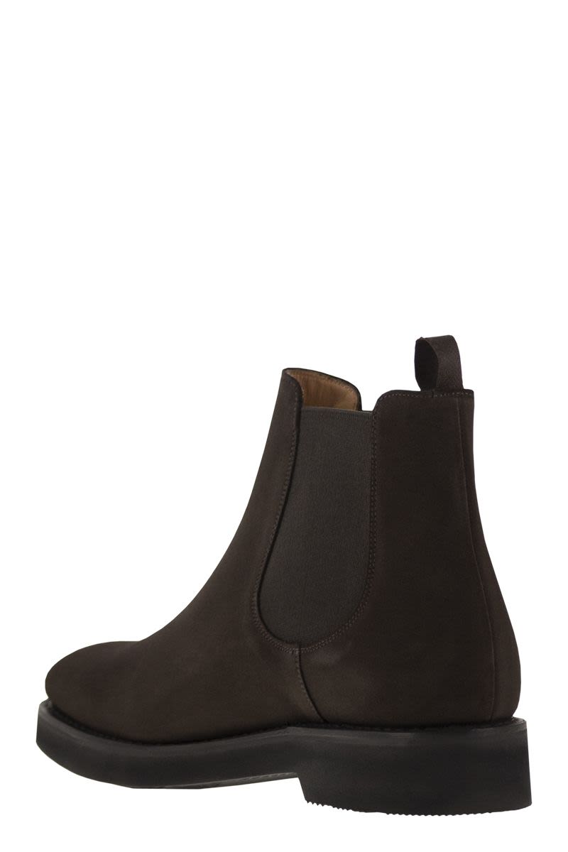 CHURCH'S Elegant Suede Leather Chelsea Boots