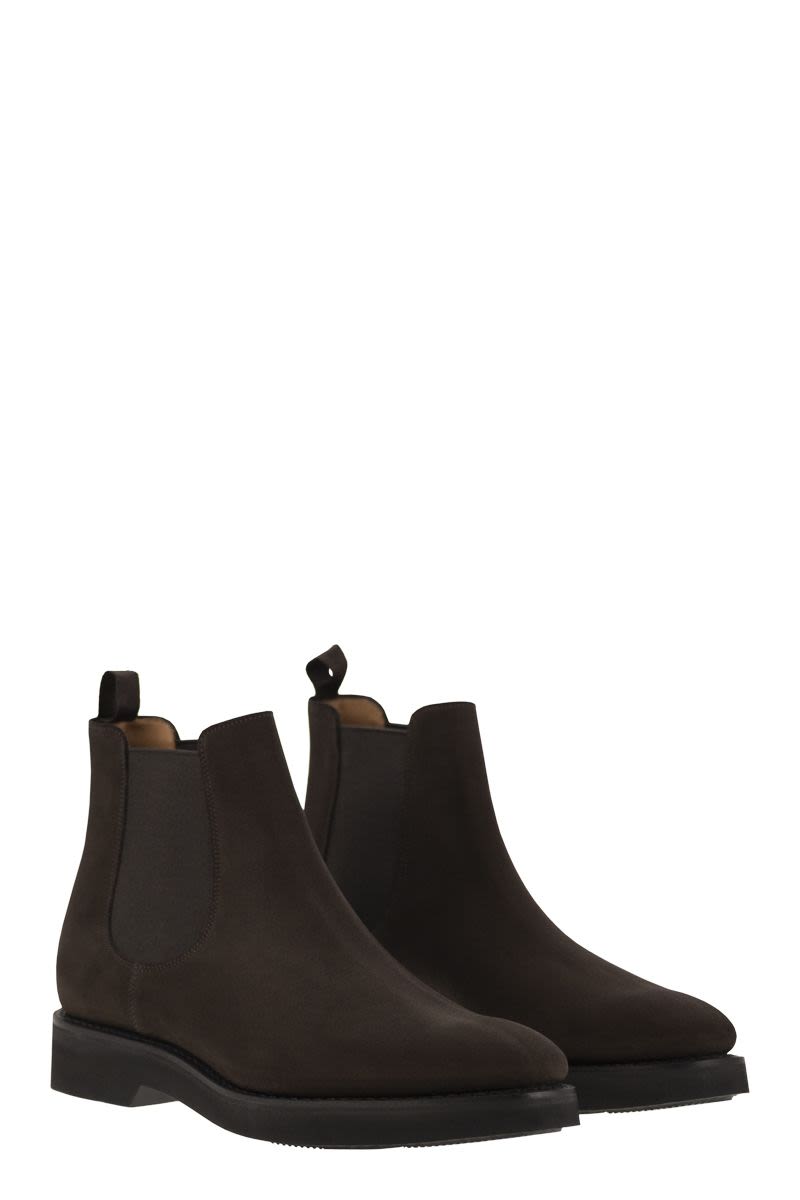 CHURCH'S Elegant Suede Leather Chelsea Boots