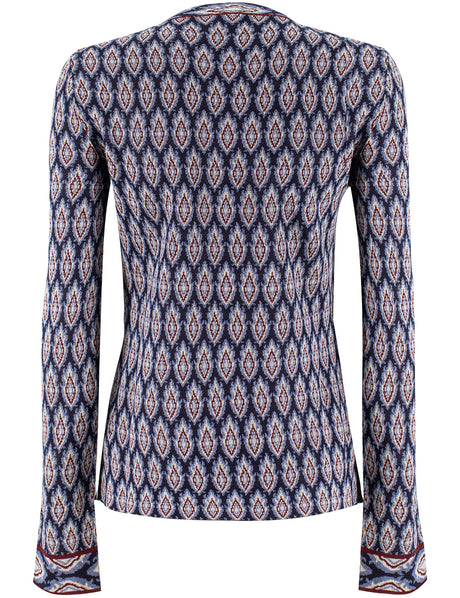 ETRO Elegant Jacquard Knit Cardigan for Women