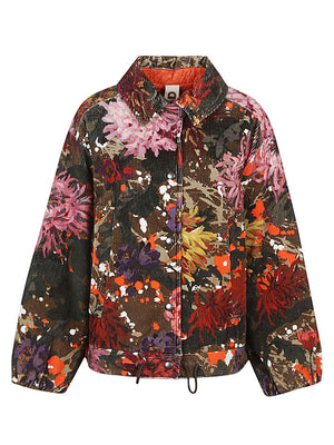 KONRAD Multicoloured Floral Print Bomber Jacket for Women