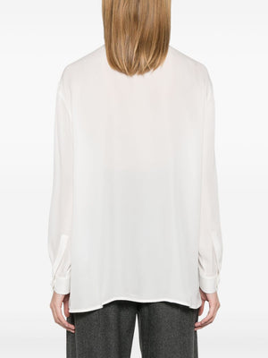 EMPORIO ARMANI Lightweight Semi-Sheer Silk Shirt for Women