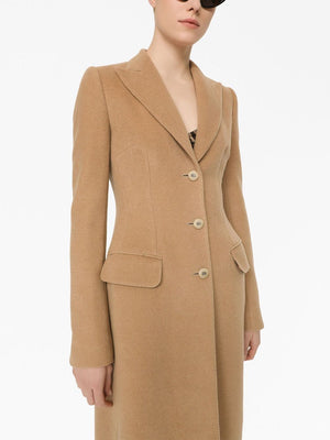 DOLCE & GABBANA Luxurious Wool Coat for Women in M0179 Color - FW23 Collection