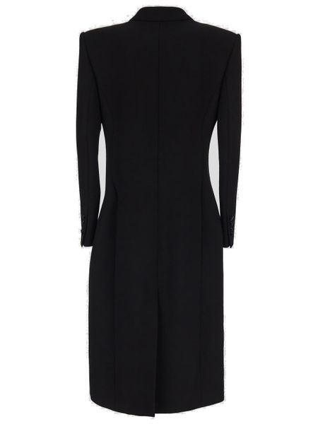 DOLCE & GABBANA Structured Wool Long Jacket for Women