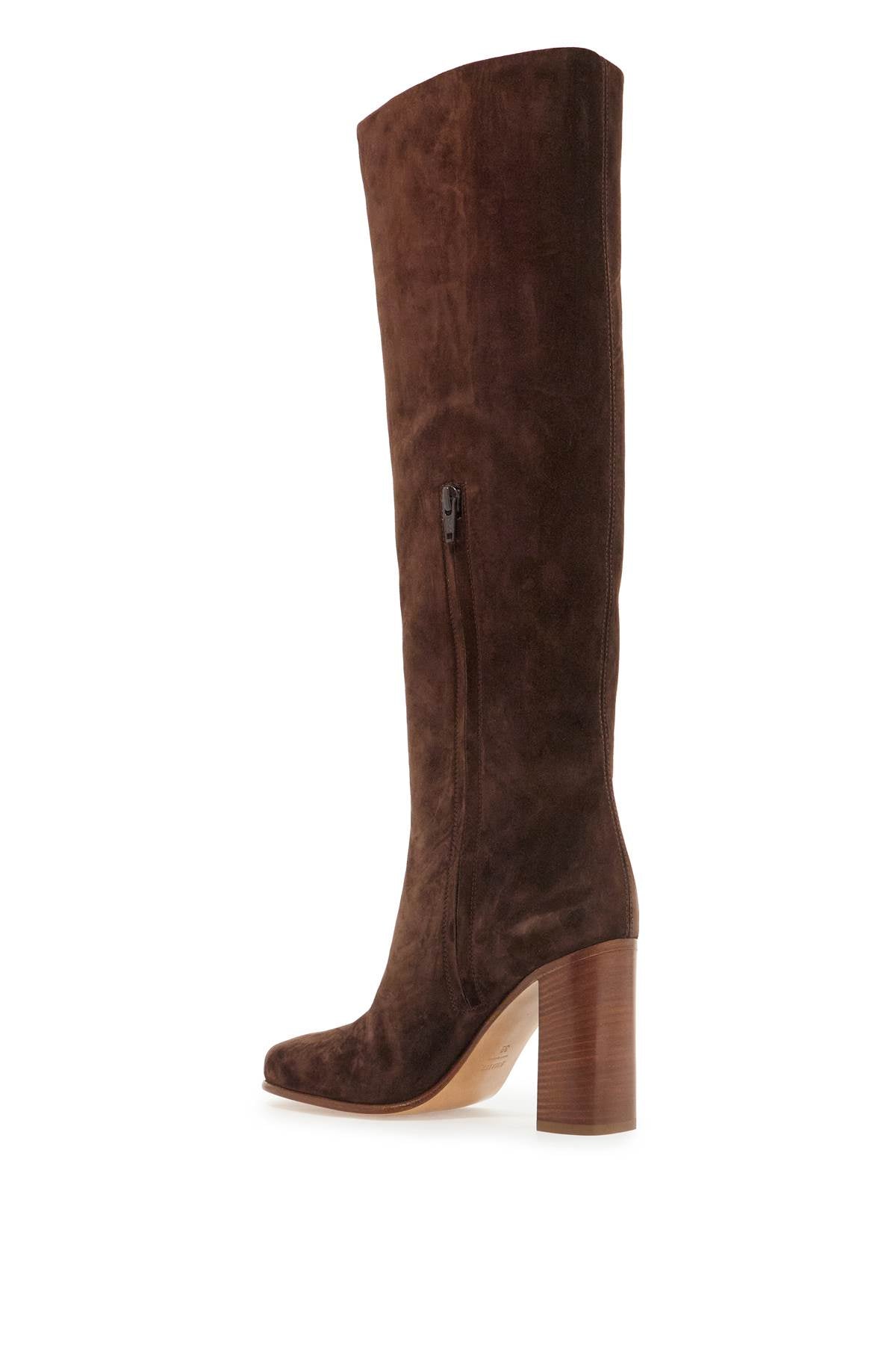 KHAITE Knee-High Suede Leather Boots