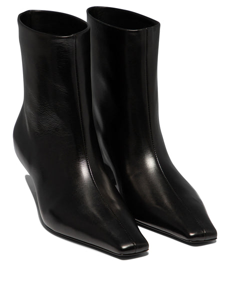 KHAITE Stylish Black Ankle Boots for Women