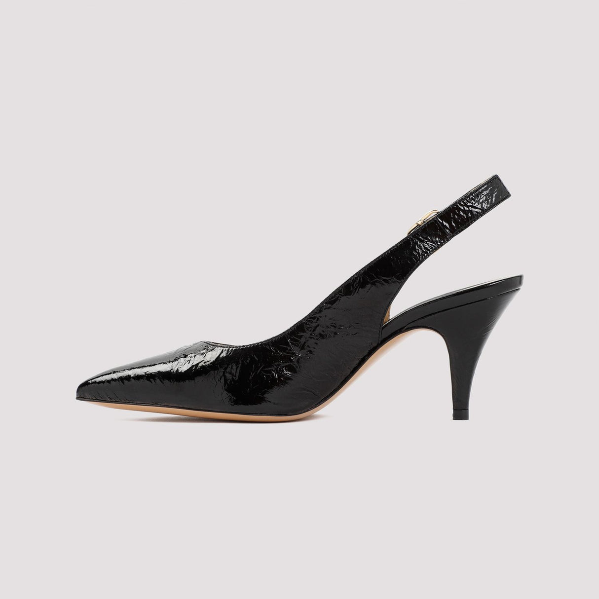 KHAITE Sleek and Chic: Black Leather Pumps for Women