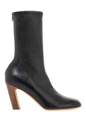 KHAITE Chic Ballerina-Inspired Leather Boots 85