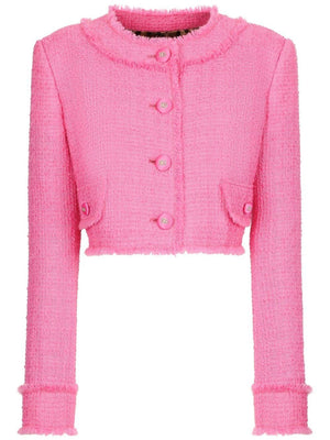 DOLCE & GABBANA Bubble Gum Pink Short Jacket for Women