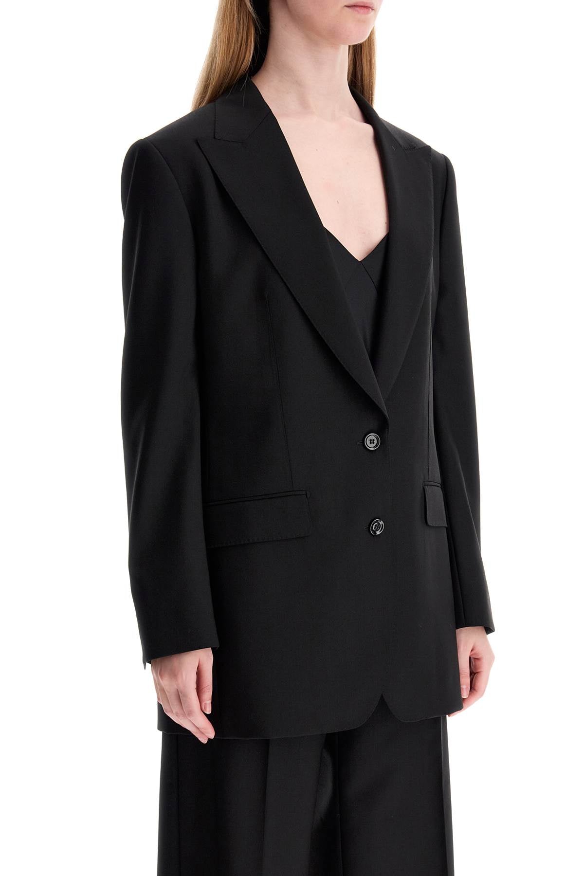 DOLCE & GABBANA Oversized Single-Breasted Wool Jacket