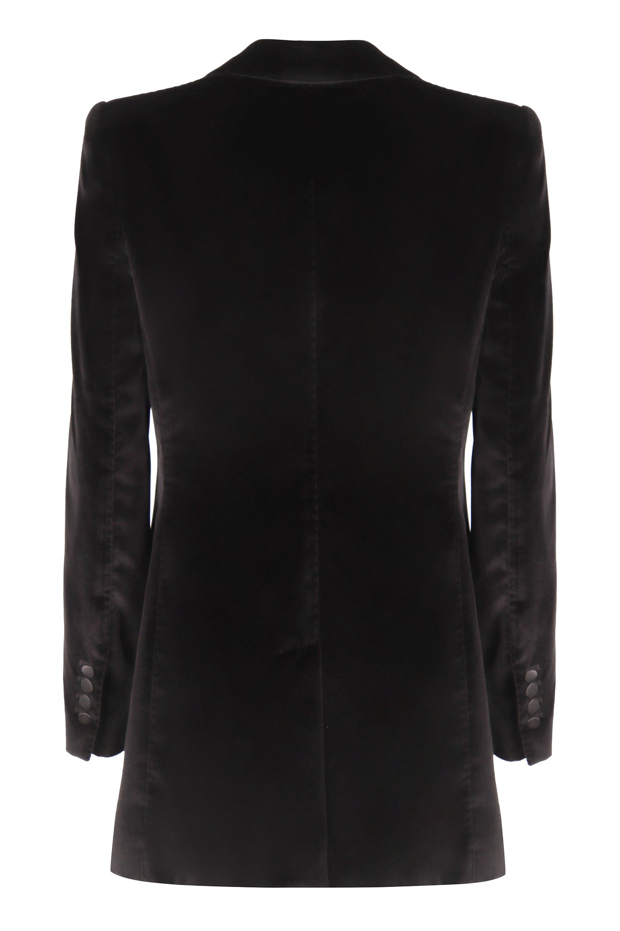 DOLCE & GABBANA Women's Black Velvet Tuxedo Jacket