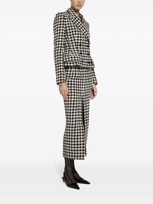 DOLCE & GABBANA Houndstooth Pattern Blazer