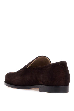 KHAITE Minimal Suede Leather Moccasins for Women