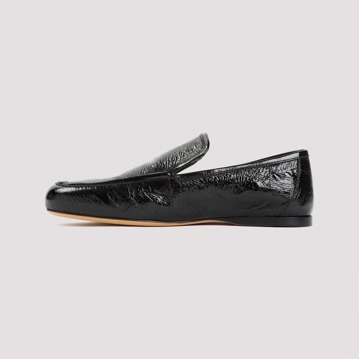 KHAITE Sophisticated Black Leather Loafers for Women - SS24