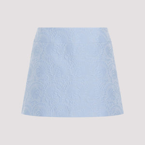 DOLCE & GABBANA Chic Mini Skirt with Silk Blend