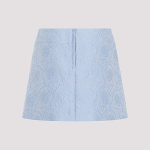 DOLCE & GABBANA Chic Mini Skirt with Silk Blend