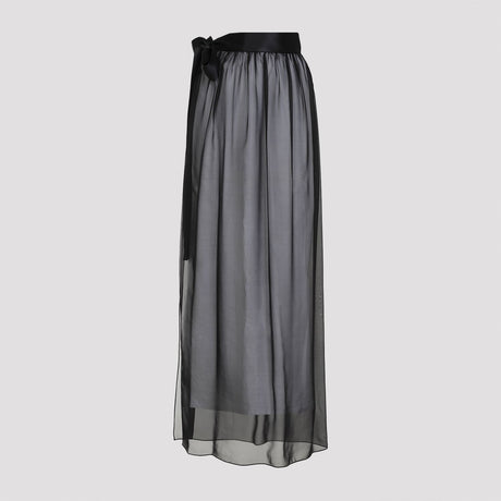 DOLCE & GABBANA Elegant Long Silk Skirt for Women