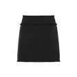 DOLCE & GABBANA Fringe Detail Black Mini Skirt for Women