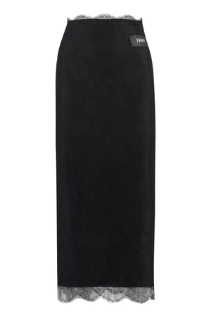 Black Lace Pencil Skirt for Women from Dolce & Gabbana