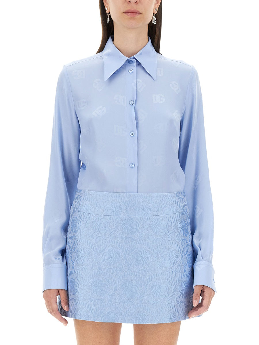 DOLCE & GABBANA Silk Shirt (Size 42 IT) - Effortless Elegance for the Modern Woman