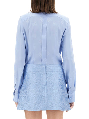 DOLCE & GABBANA Silk Shirt (Size 42 IT) - Effortless Elegance for the Modern Woman