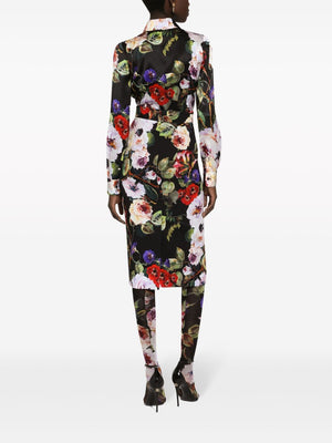 DOLCE & GABBANA Silk Printed Shirt for Women in Spring/Summer 2024 Collection