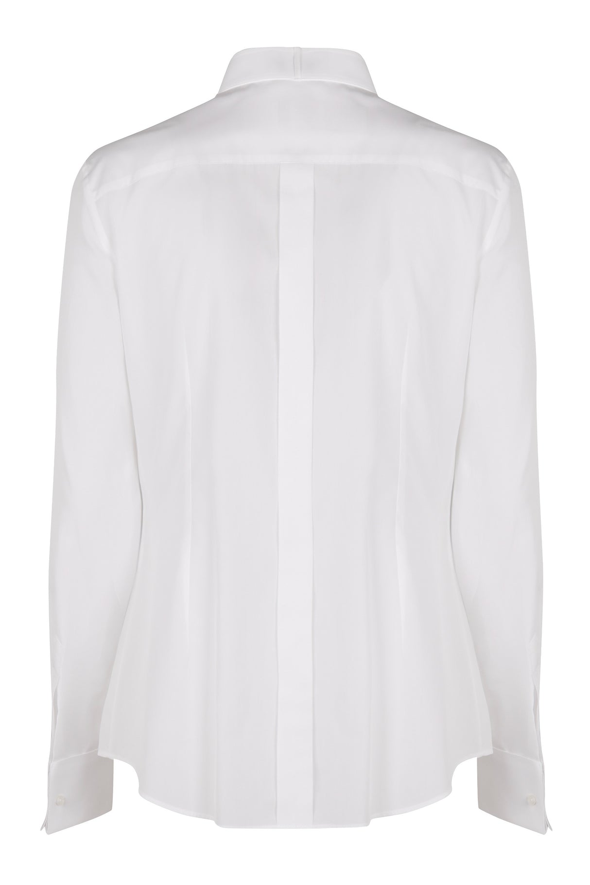 DOLCE & GABBANA Faux Button Closure Cotton Poplin Shirt for Women