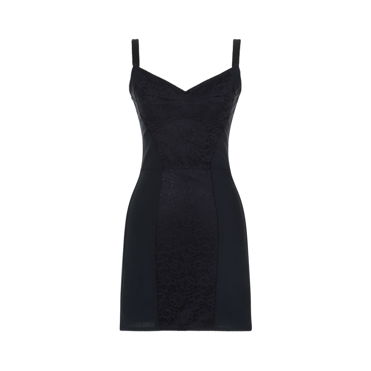 DOLCE & GABBANA Black Mini Essential Dress for Women - SS24