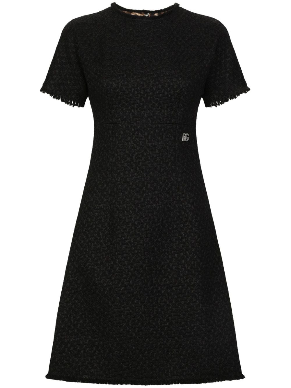 DOLCE & GABBANA Elegant Bouclé Tweed Mini Dress