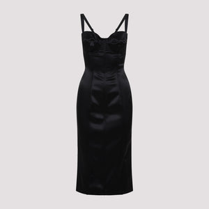 DOLCE & GABBANA Elegant Black Mini Dress for Women