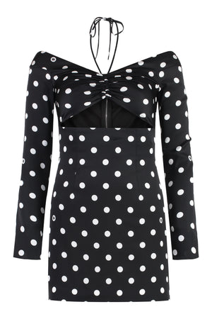 DOLCE & GABBANA Chic Polka-Dot Silk Mini Dress