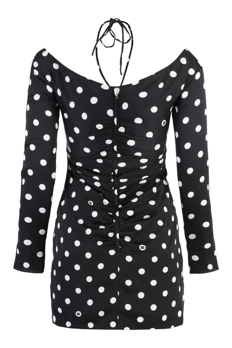 DOLCE & GABBANA Chic Polka-Dot Silk Mini Dress