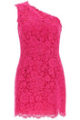 DOLCE & GABBANA Mini Lace Dress in Vibrant Fuchsia