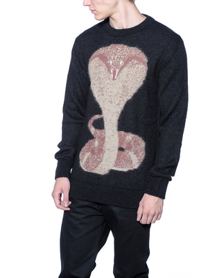 GIVENCHY Black Wool Crew Neck Sweater for Men