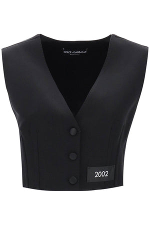Áo vest ren Lụa đen dành cho nữ - Bộ sưu tập FW23