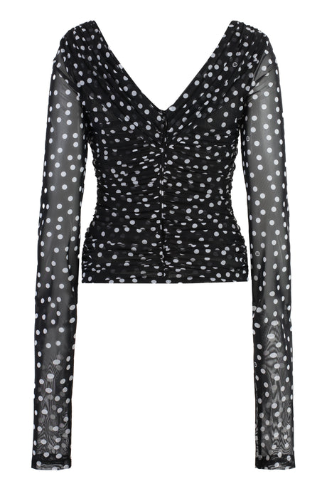 DOLCE & GABBANA Polka Dot Tulle Top