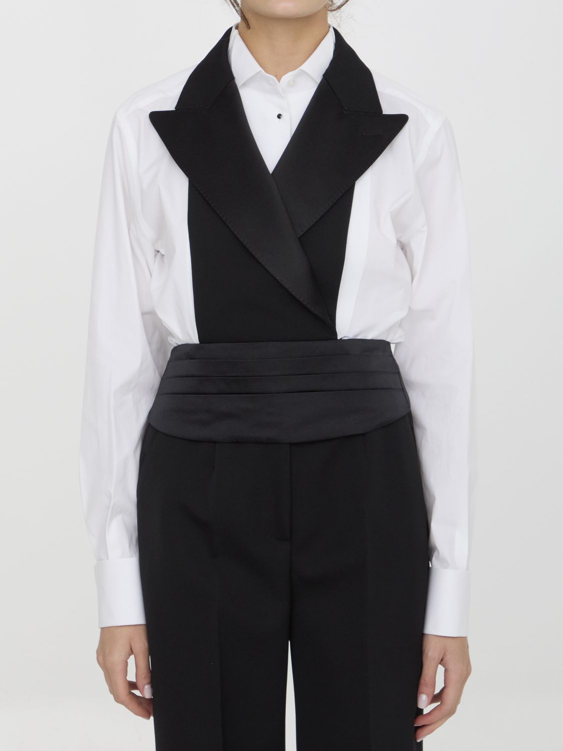 DOLCE & GABBANA Silk Satin Double-Breasted Vest