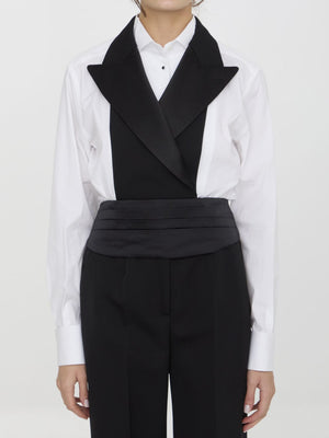 DOLCE & GABBANA Silk Satin Double-Breasted Vest