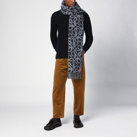 LOEWE Anagram Wool Blend Scarf for Men - FW24 Collection