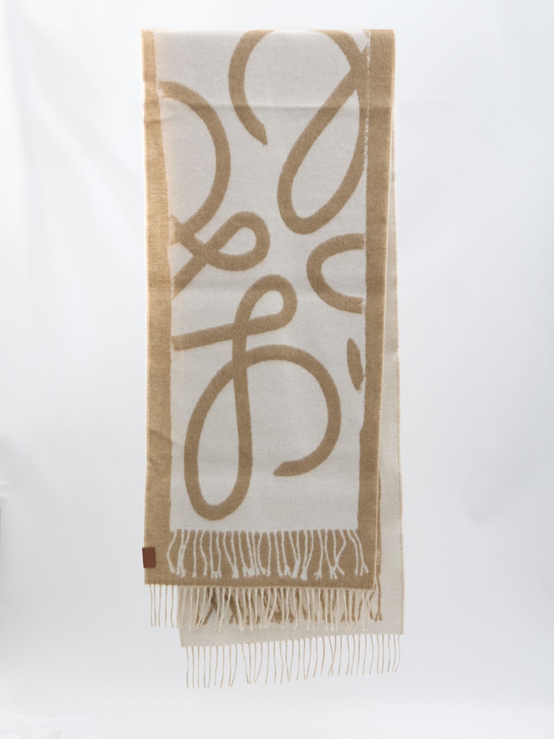 LOEWE Double-Faced Wool and Cashmere Scarf - 38x180cm